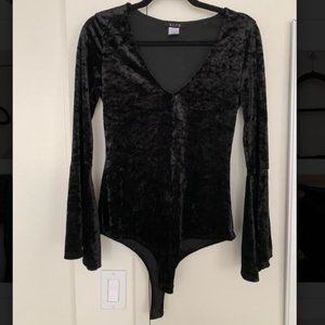 Velvet Black Bodysuit
